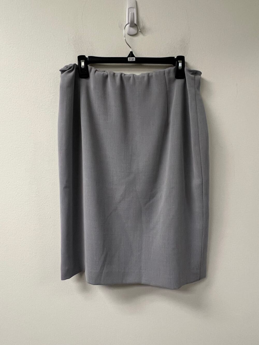 Tahari Grey Gathered Waist Skirt Sz 18